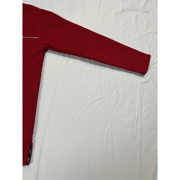 DKNY Spellout Sweater Quarter Zip Pullover | Red | Womens‎ Size Small - Picture 11 of 14